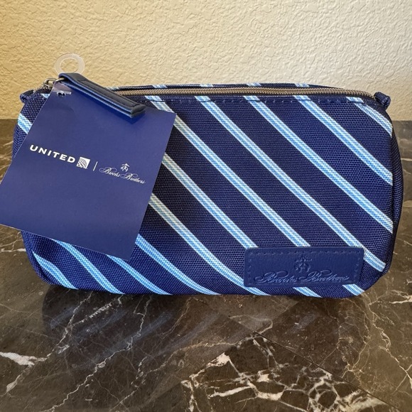 Brooks Brothers United Airlines Amenity Kit Pouch with Perricone MD Products